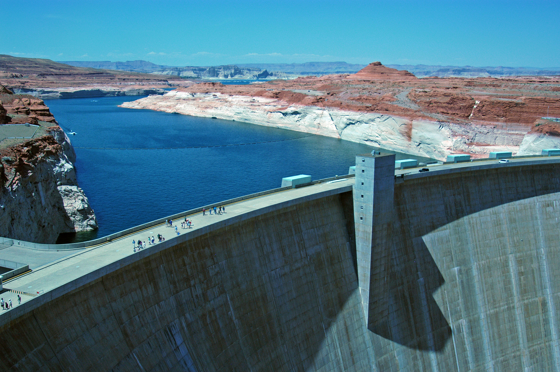 holding back the waters of Lake Powell