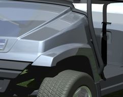 Assisted with the design and development of Front Bumper, Hard Top, Seat Grab Handles, and Dash/Cupholders. Surface Development of Main Body Components.