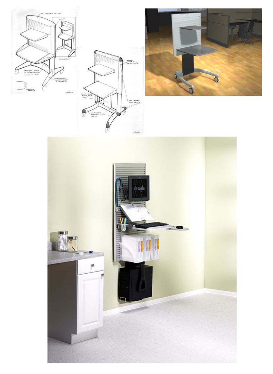 Slatwall Workstation Concept Exploration, Refinement, and Production Parts